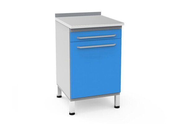 Медицинская тумба П-12 со столешницей из нержавеющей стали БИЗНЕС